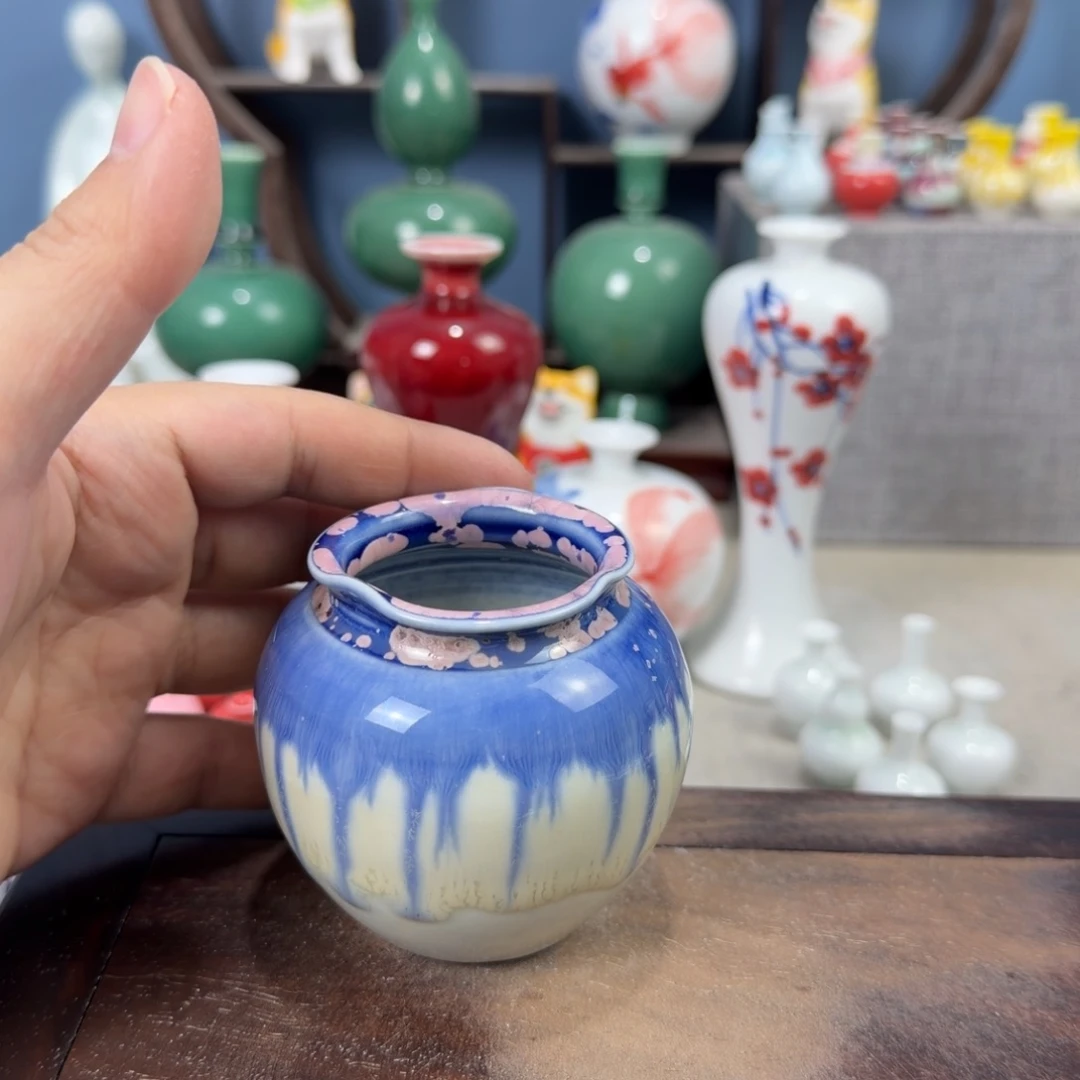 陶瓷手工小花器摆件