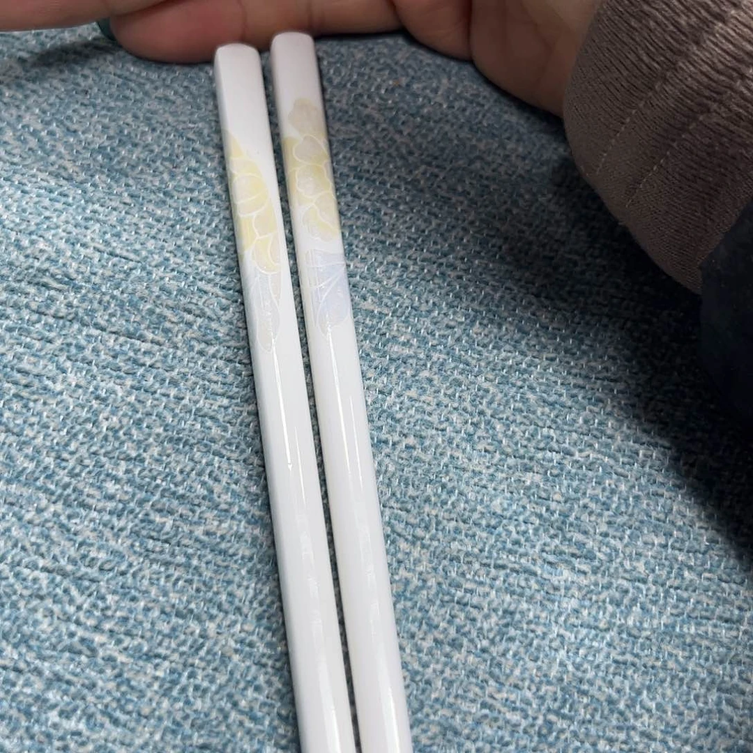 瓷片清雅百搭筷子十双