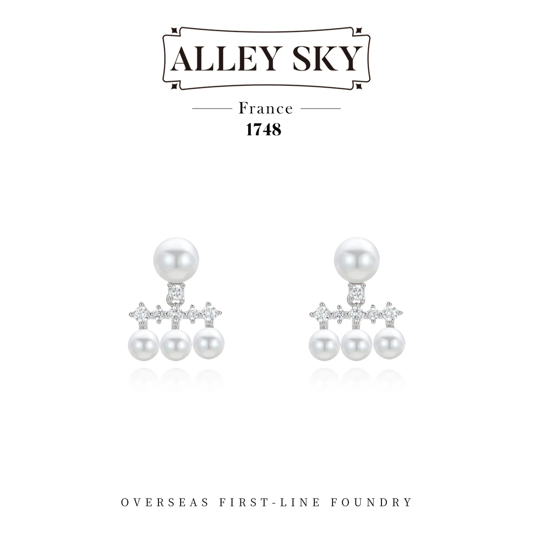【月圆华章】Alley Sky设计师款珠珠耳环F2273