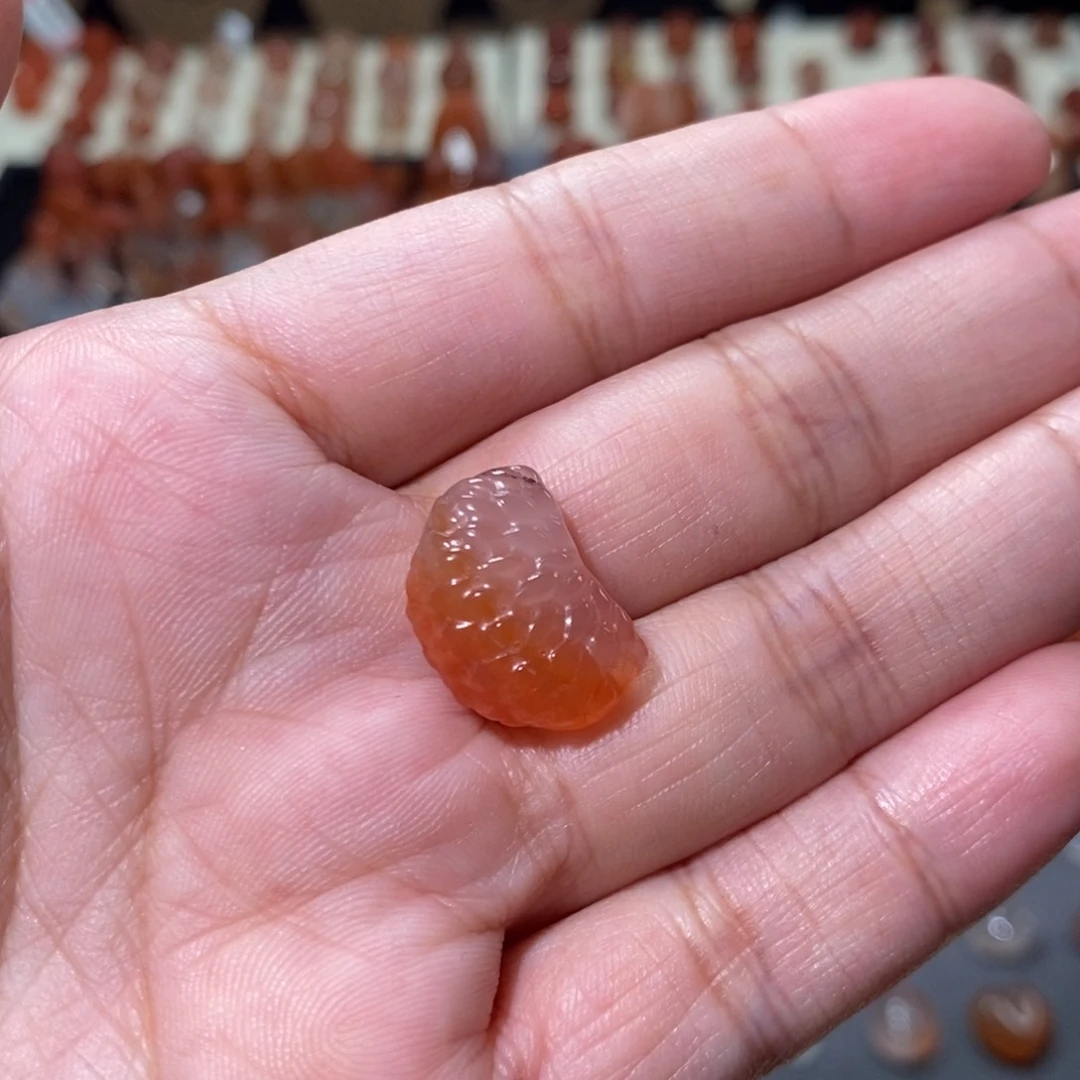 南红玛瑙冰飘未镶嵌橘子瓣