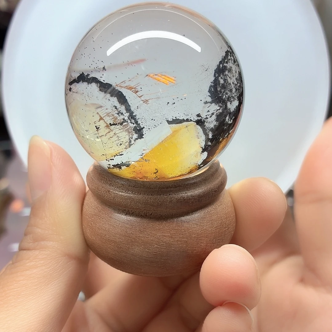 未镶嵌水晶珠宝半成品油墨画41