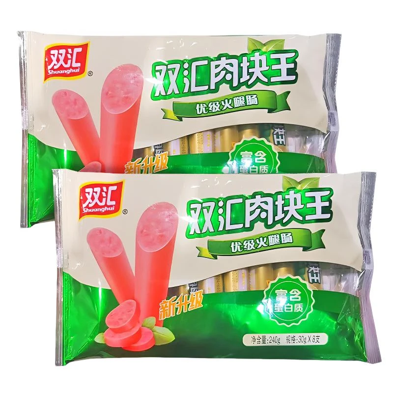 Y双汇 肉块王优级火腿肠30g*8/袋*2袋