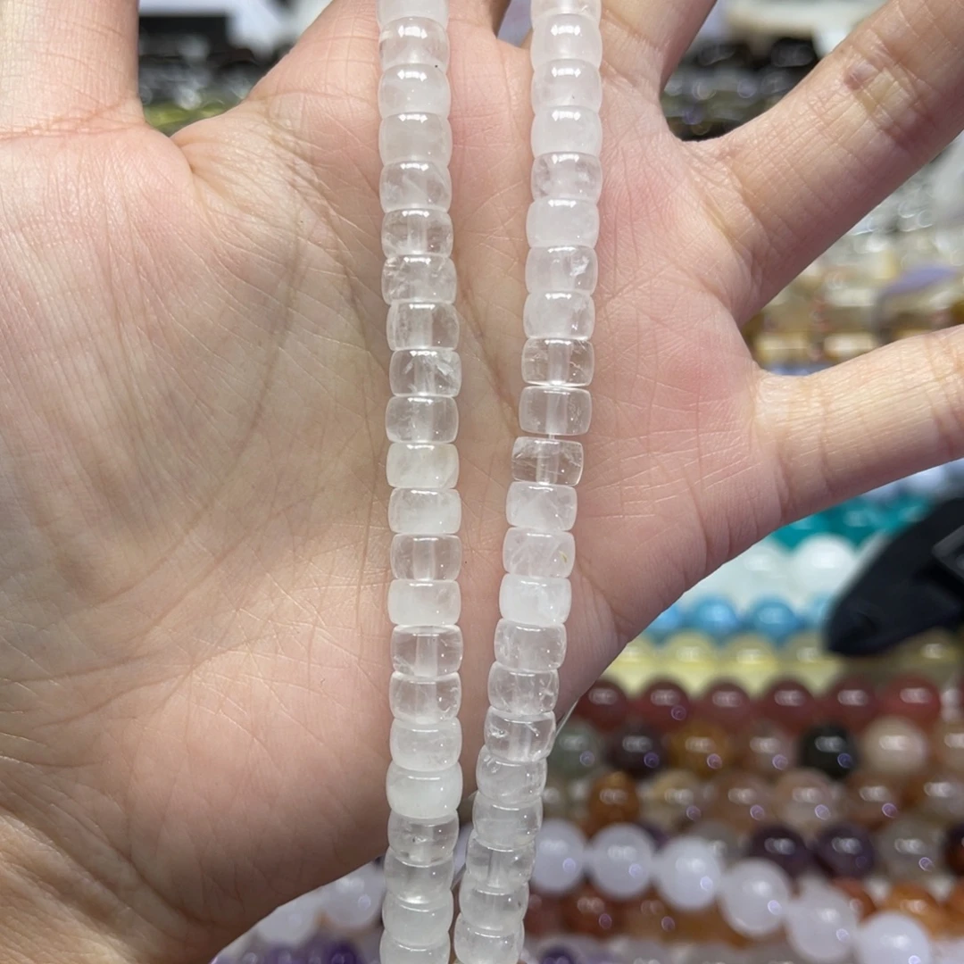 玛瑙/玉髓未镶嵌颈饰天然白水卡7➕长条38厘米