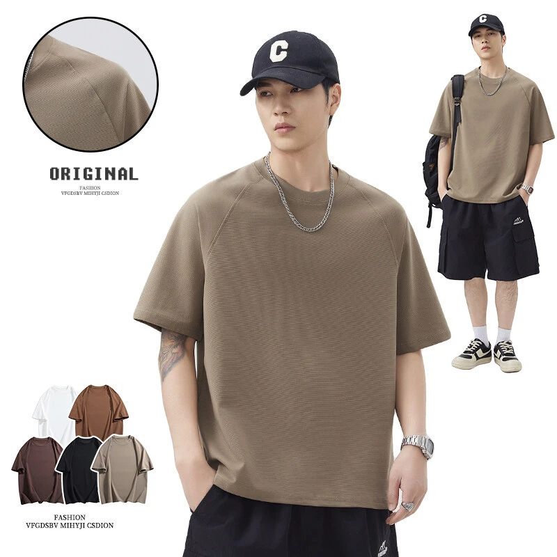 TUCANO啄木鳥/夏季纯色短袖美式钢印短袖T恤t恤ins日系简约圆领