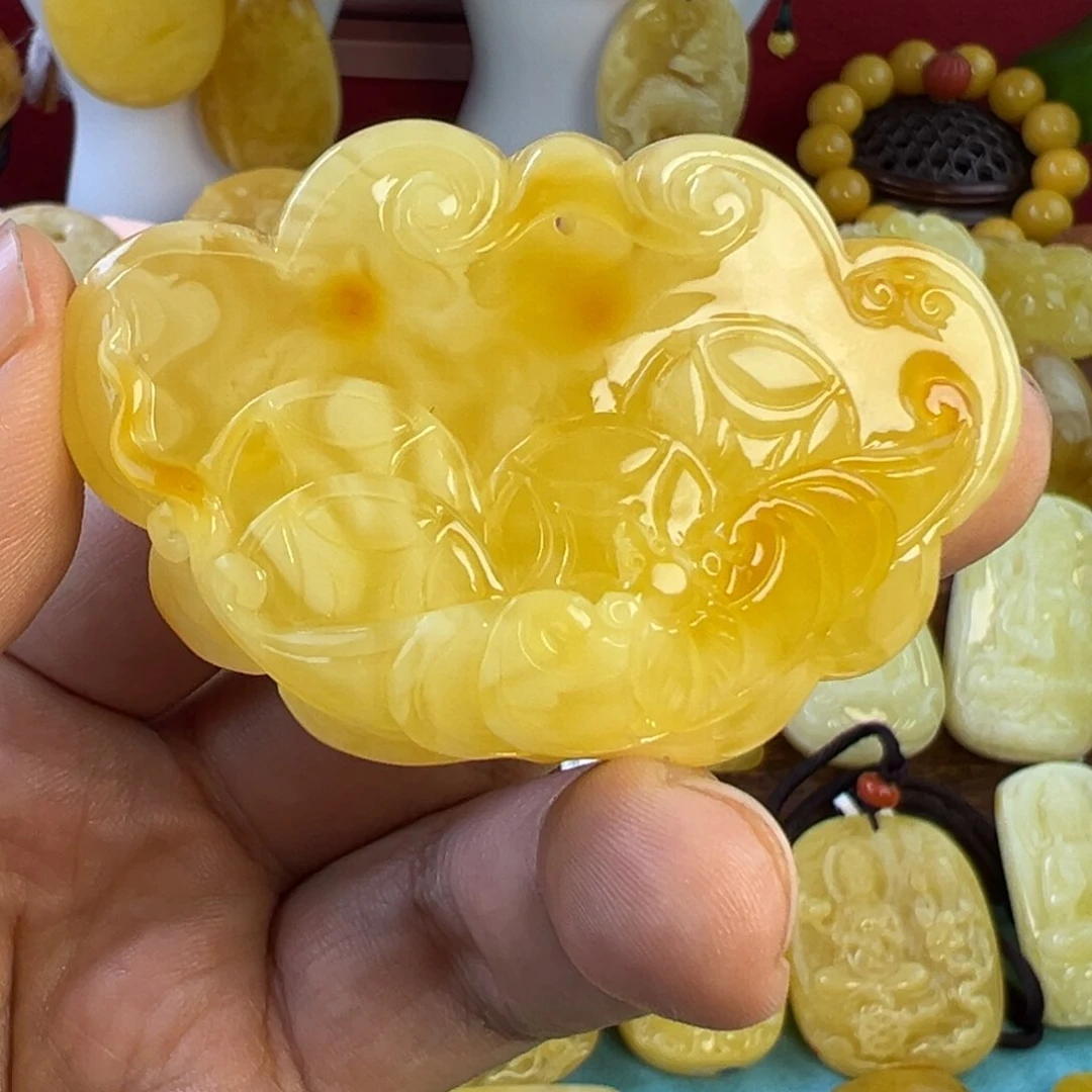 蜜蜡吊坠(不含链)未镶嵌微*