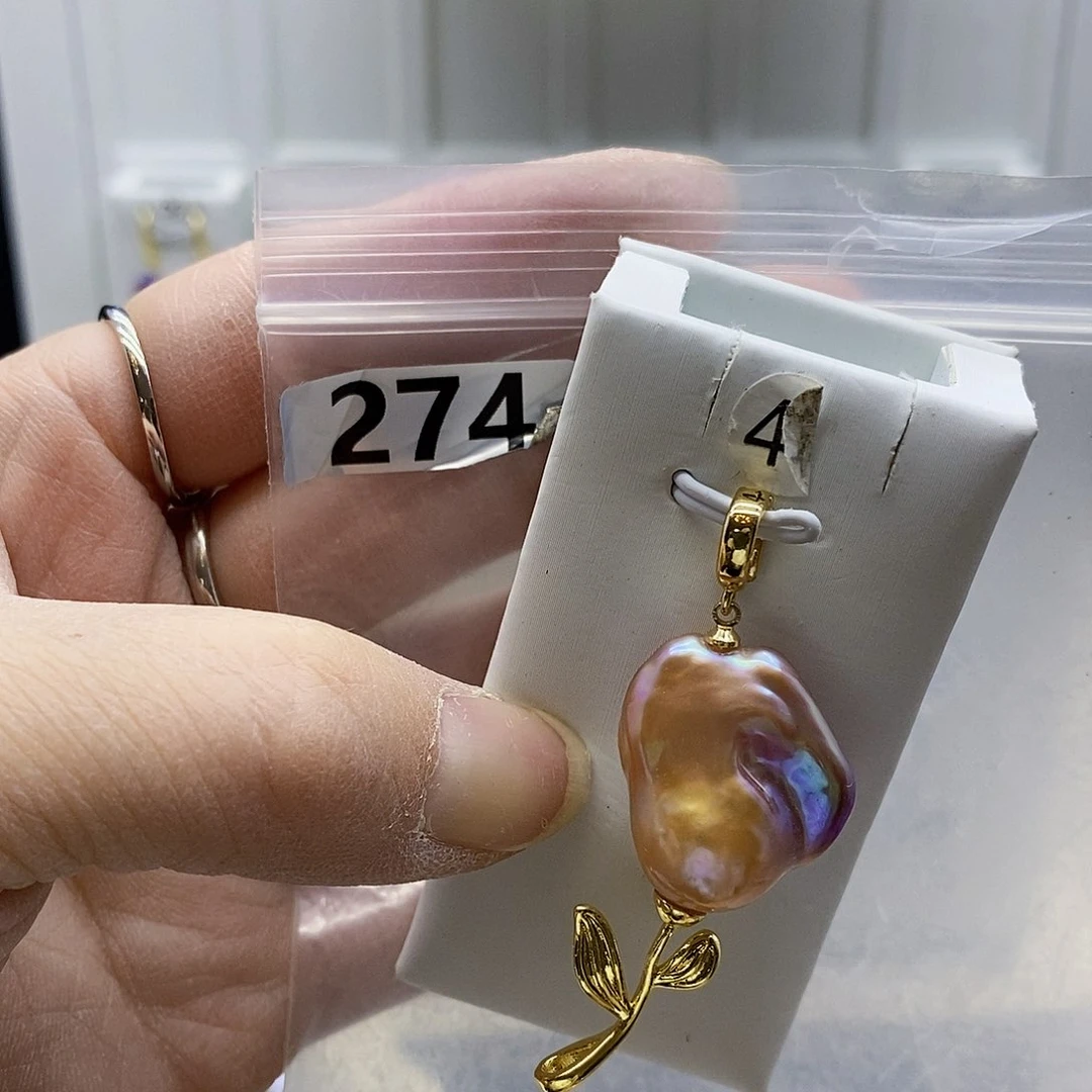 颈饰合金淡水珍珠