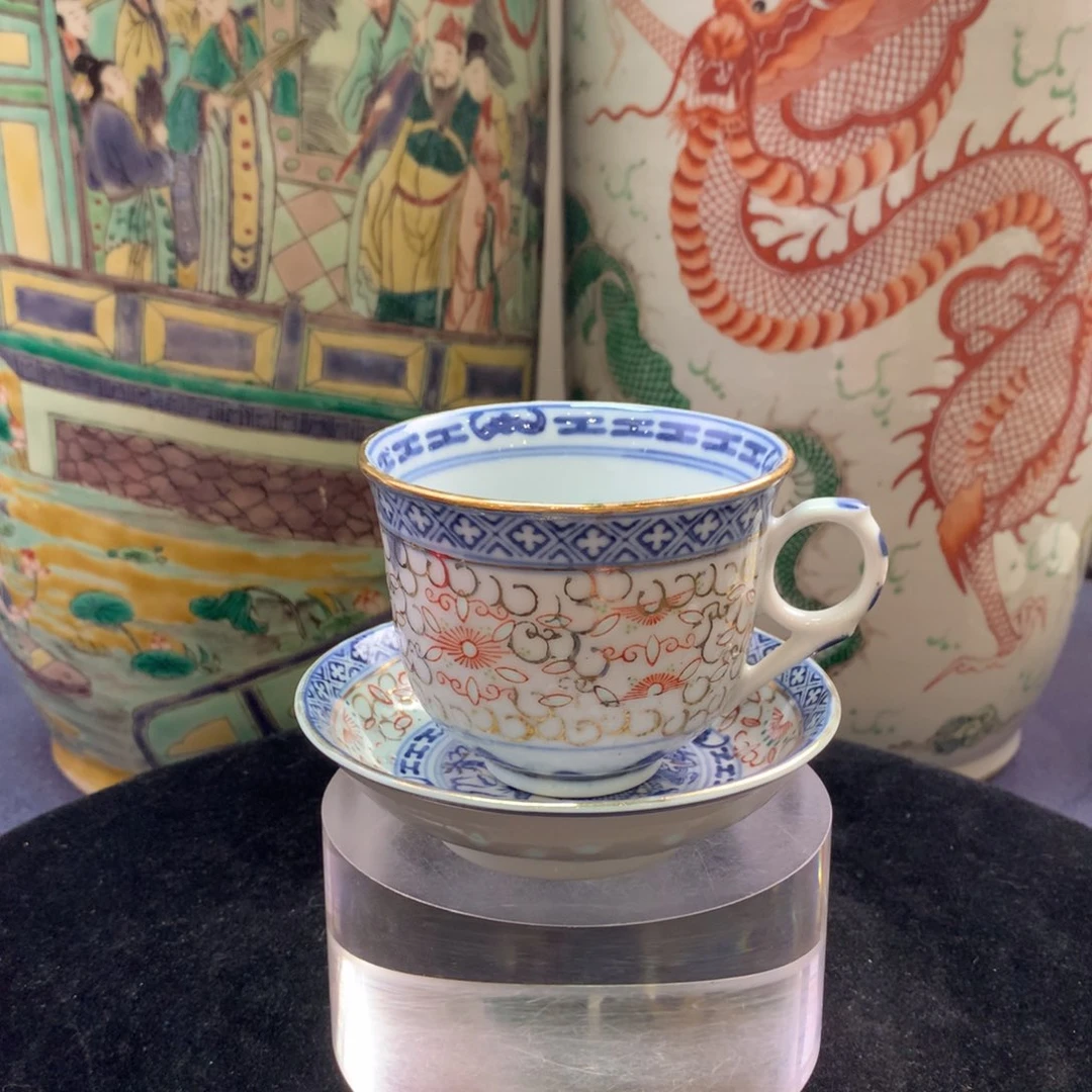 杯子9339瓷器—玲珑瓷杯托一套