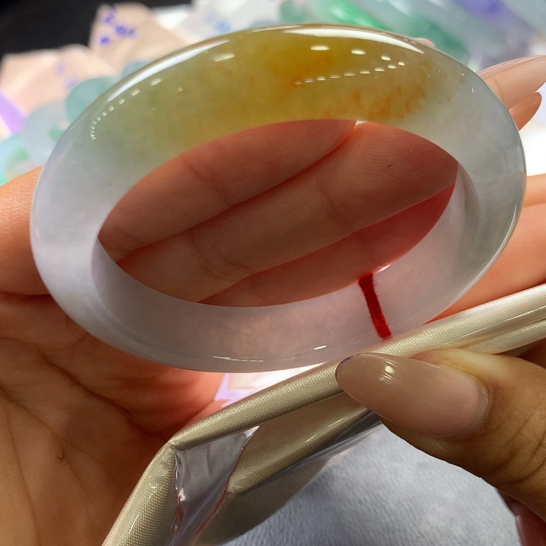 翡翠未镶嵌手镯44号