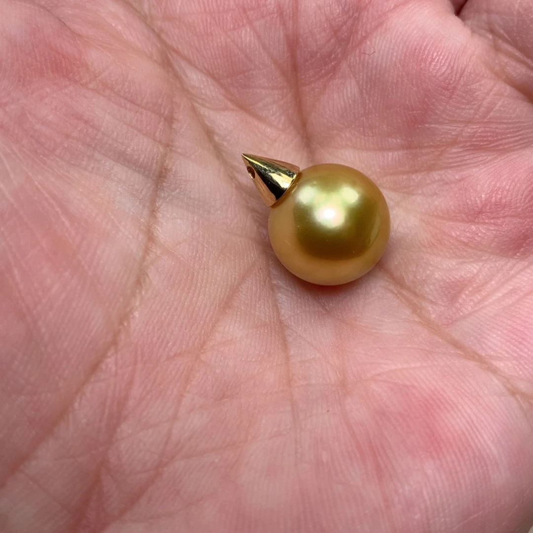 海水珍珠18K金镶嵌颈饰