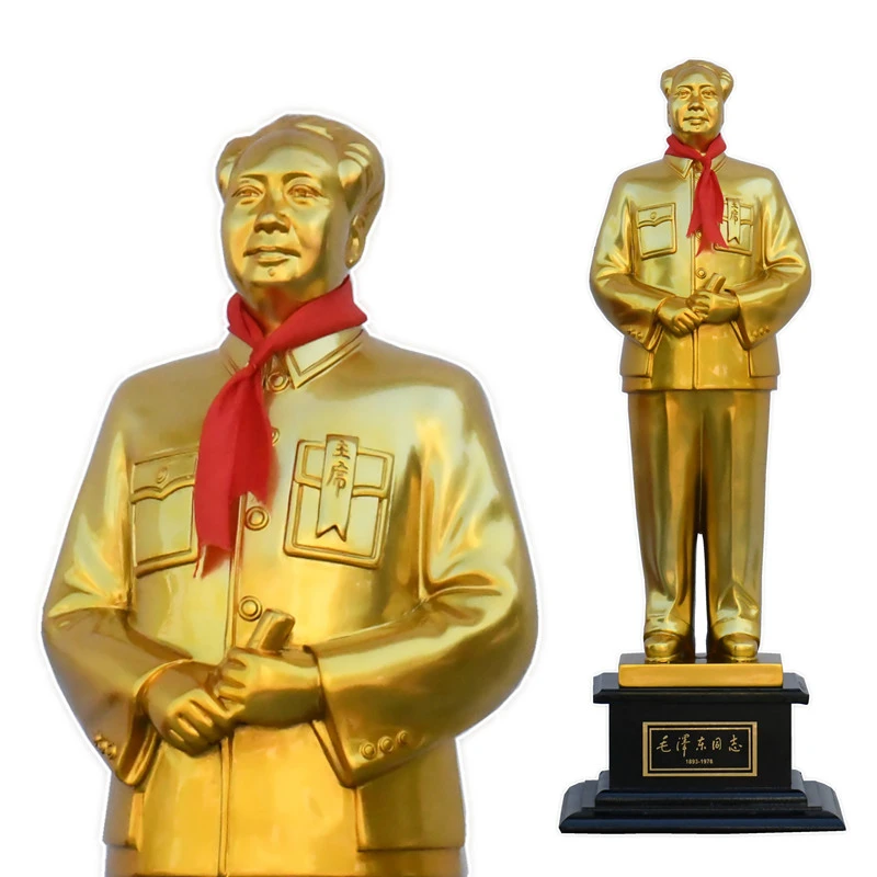 毛主席铜像毛爷爷摆件树脂雕塑全身招手站像工艺客厅装饰礼品