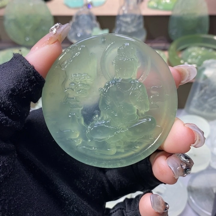 岫玉吊坠未镶嵌吊坠