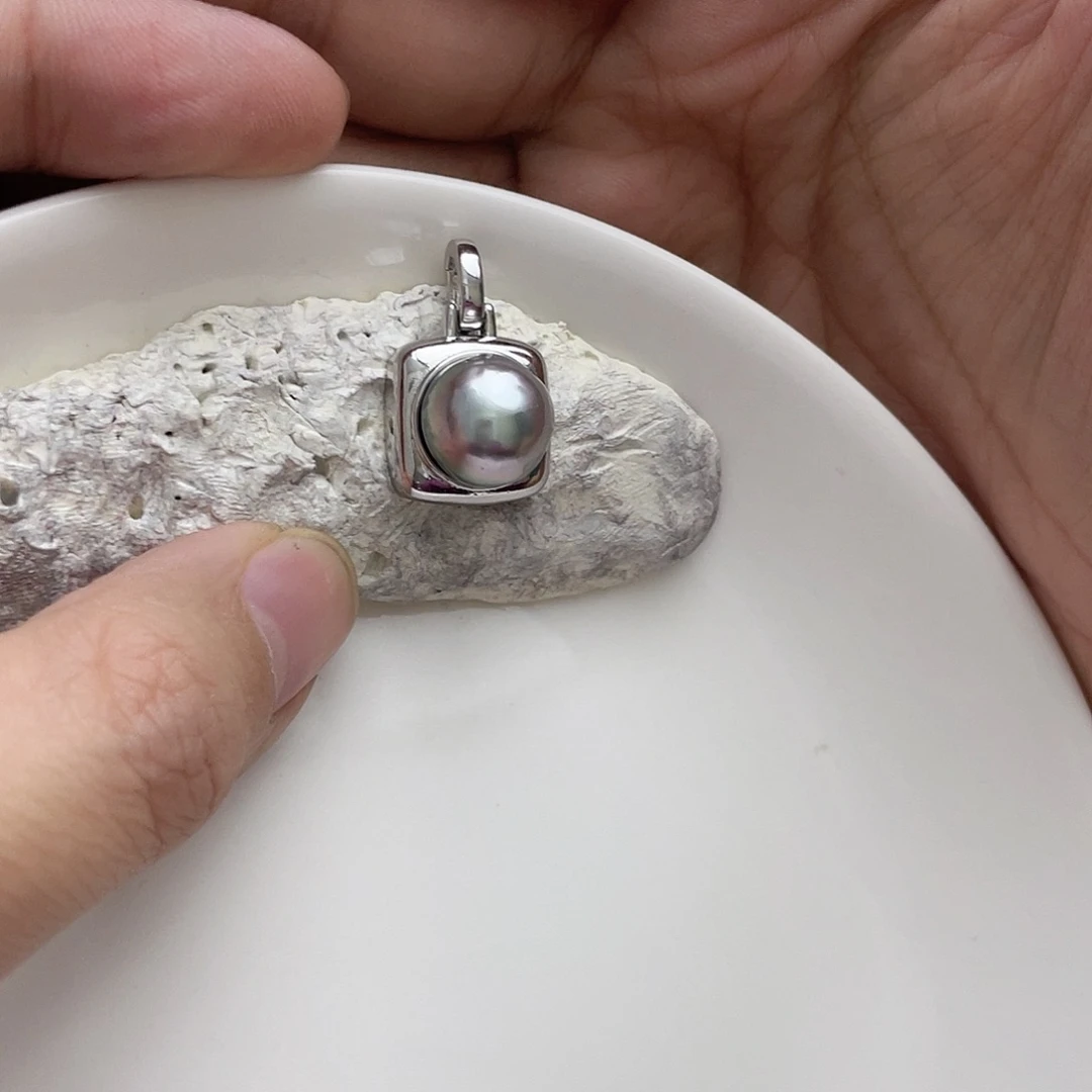 海水珍珠颈饰银S925镶嵌