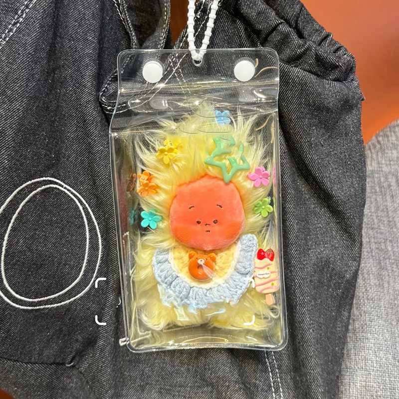 星星人三代好梦气象局外出保护套现货毛绒玩偶痛包15CM透明遛娃包