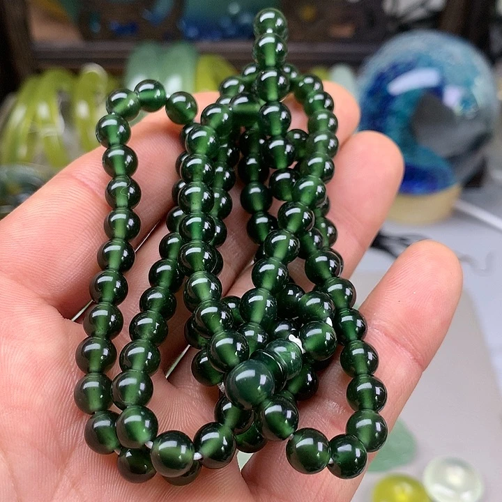 蛇纹石玉手串未镶嵌B****o