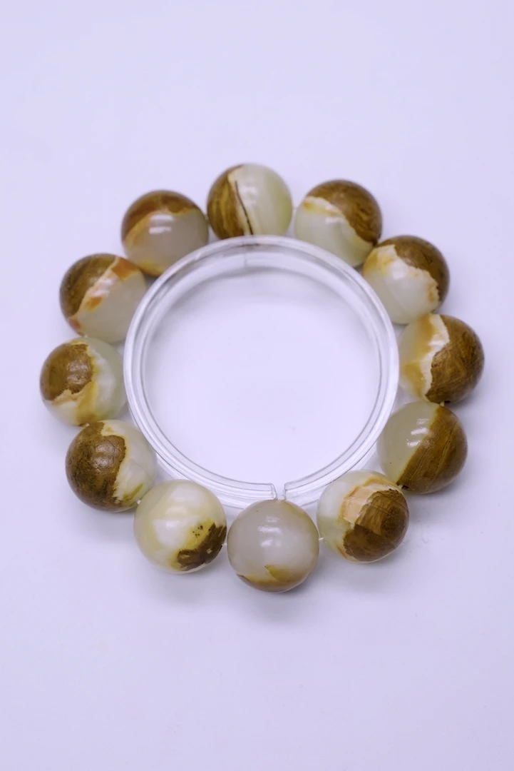 和田玉带皮K20手串 89号