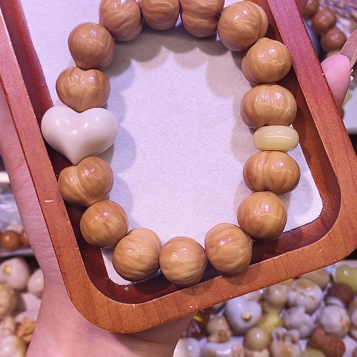 手串猴头核桃 二等17+聚宝盆猴头手串（可换配