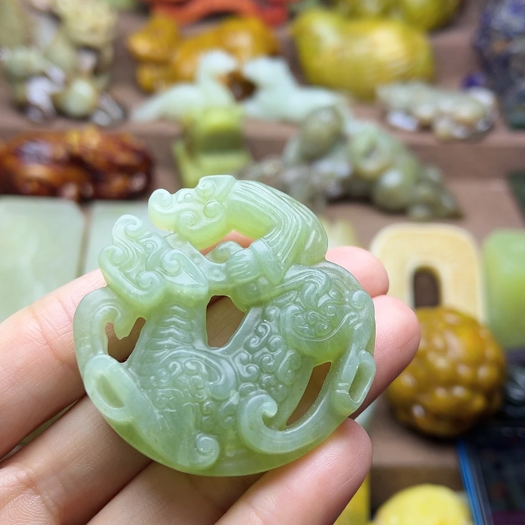 白玉菩提吊坠6。。