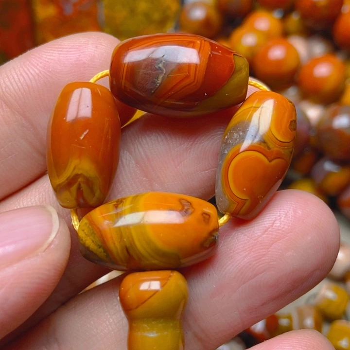 玛瑙/玉髓未镶嵌吊坠