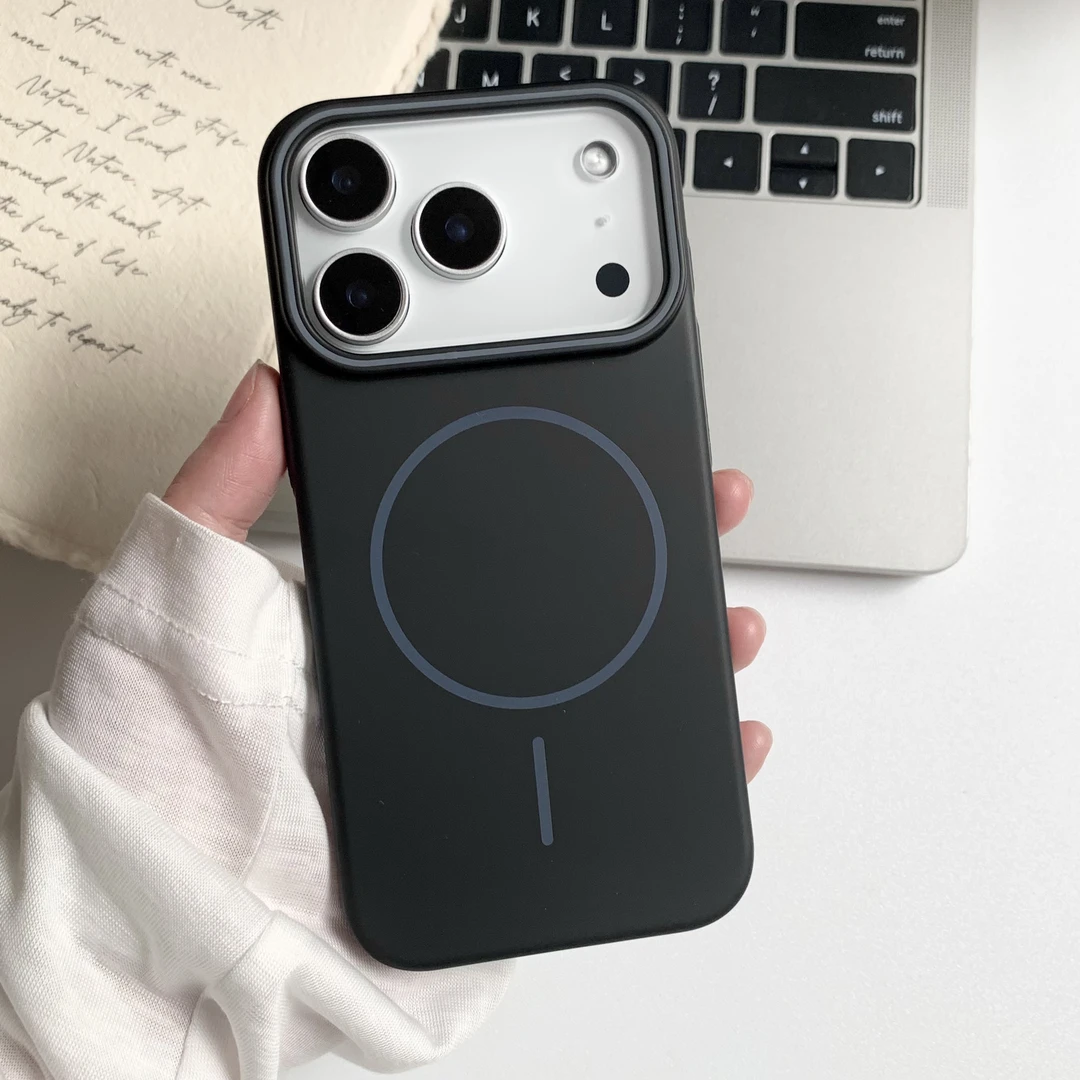 适用iPhone17promax手机壳简约柔润细圈磁吸iPhone17pro保护套