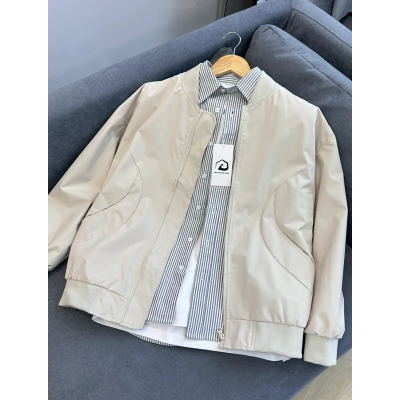 外套男春秋飞行员夹克男春季bomber美式工装设计感棒球服外套