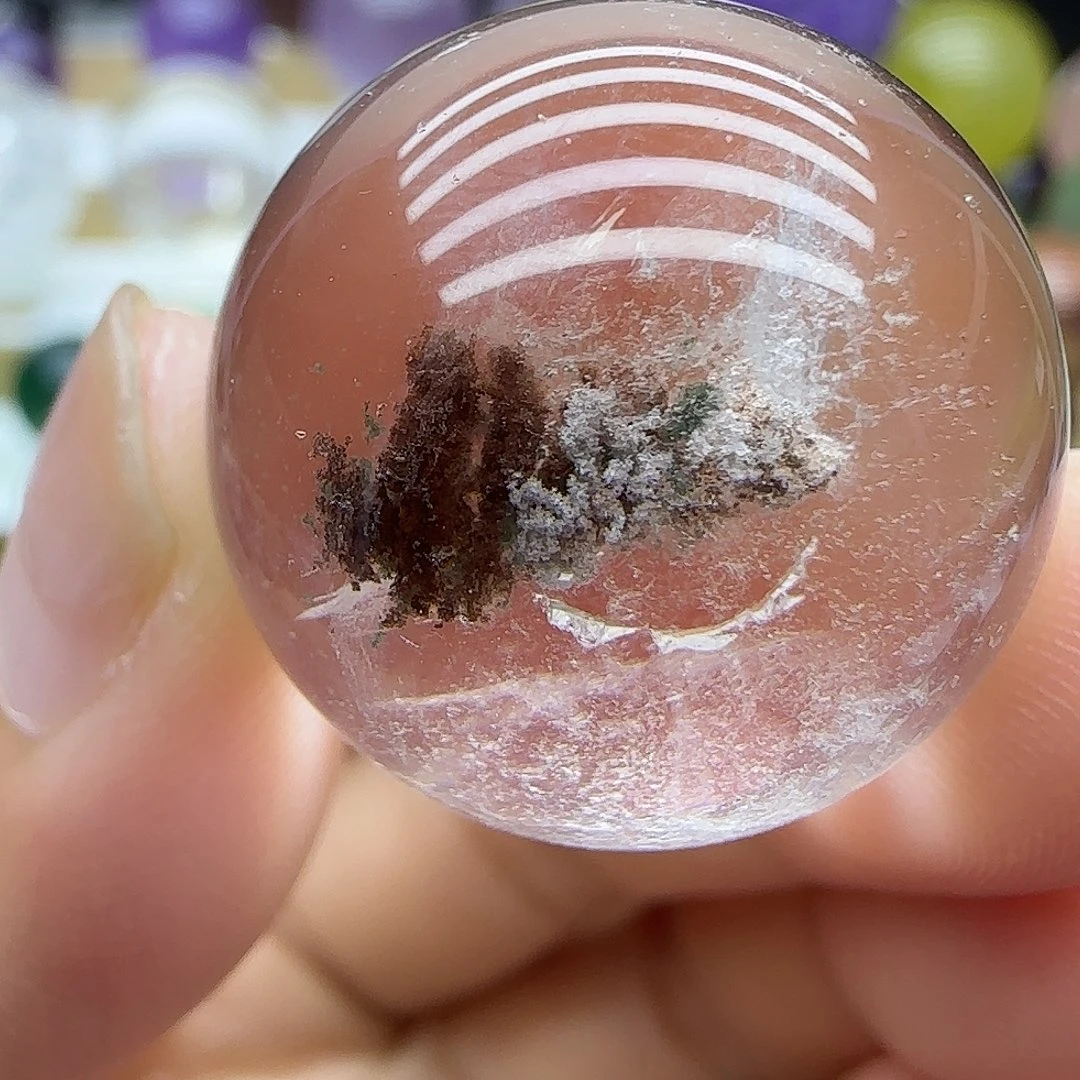 水晶未镶嵌珠宝半成品23.8mm