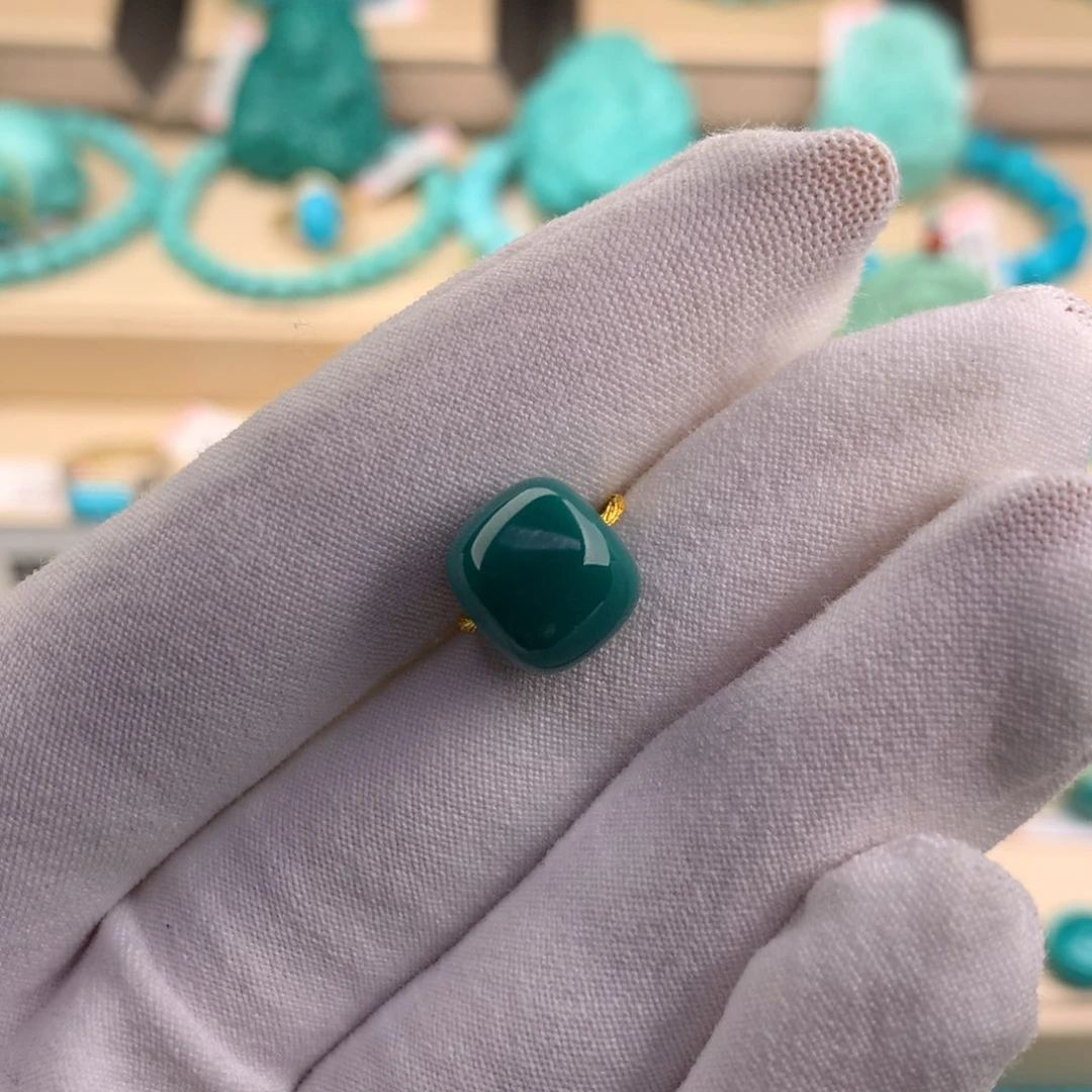 绿松石珠宝奇石未镶嵌10.9-8.6