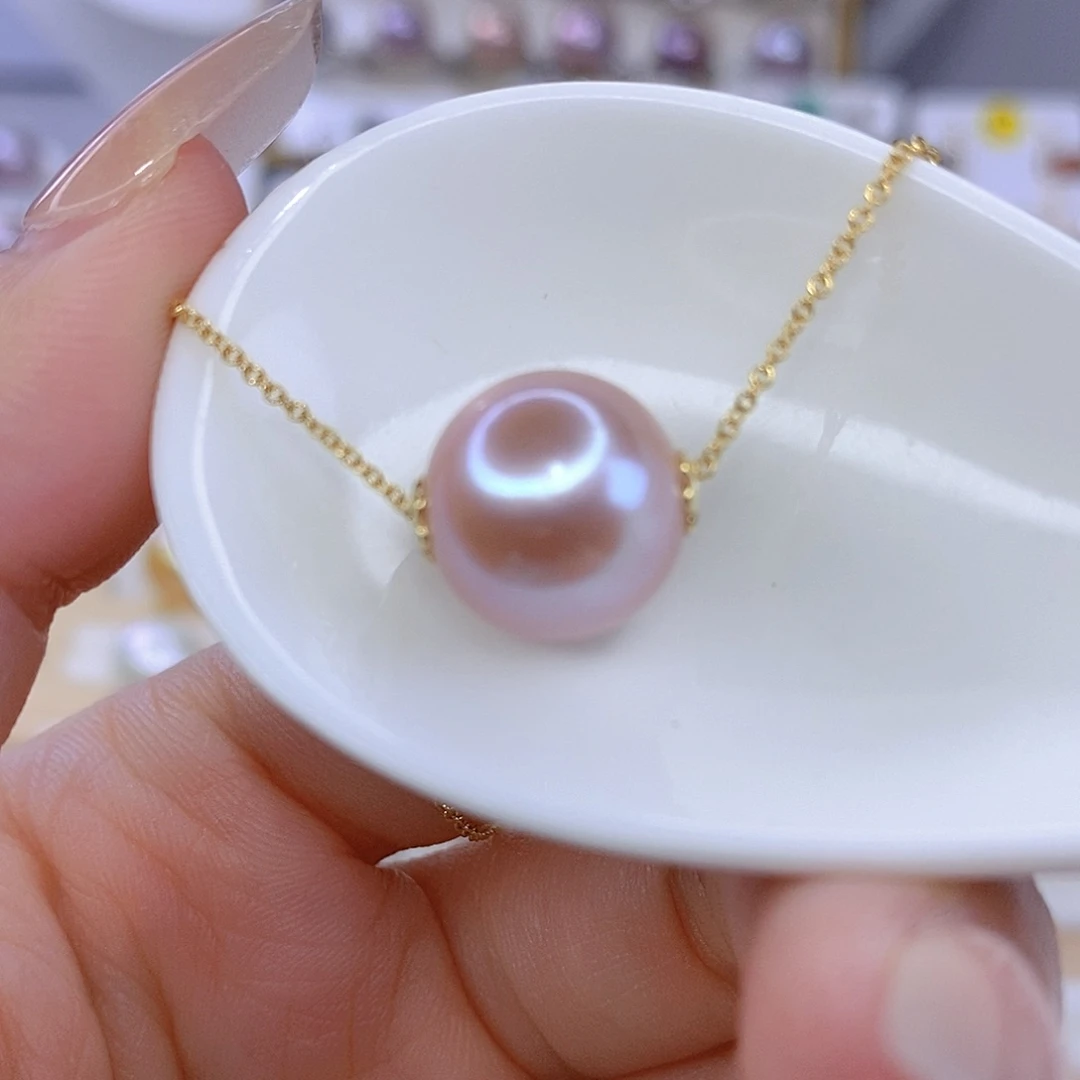 淡水珍珠颈饰银S925镶嵌