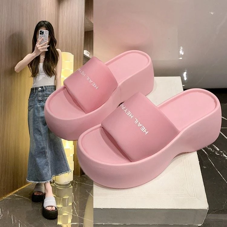 【香港DcSU专柜国际女鞋馆】厚底拖鞋女夏外穿2025新款时尚爆款轻