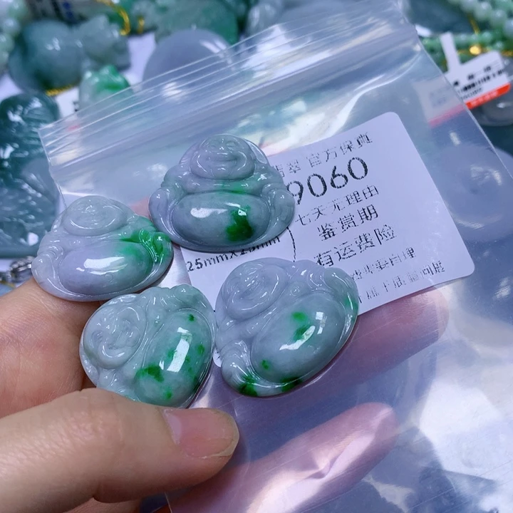 翡翠未镶嵌颈饰悦***绳翡翠