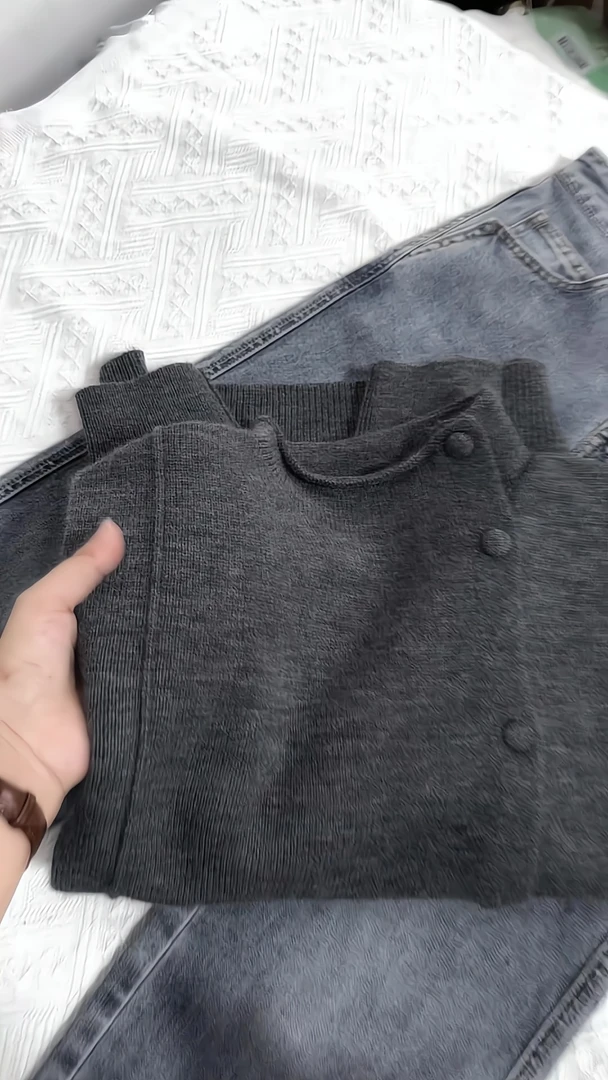 韩系慵懒风显瘦针织开衫秋冬季流行穿搭新款2025年软糯百搭毛衣女