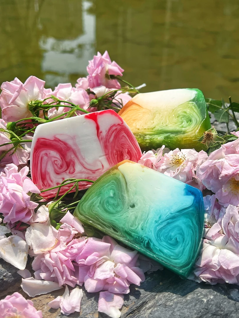 持久留香炫彩香氛精油皂滋润养肤洗澡沐浴手工皂
