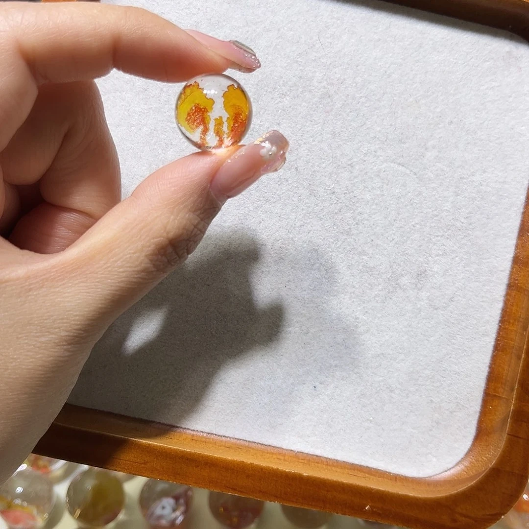 水晶球未镶嵌锦鲤单珠16.1mm