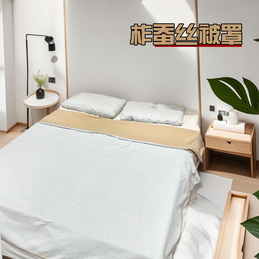 櫟丝御锦天然柞蚕丝被套舒适柔软吸汗抑菌多功能被罩 9623C604