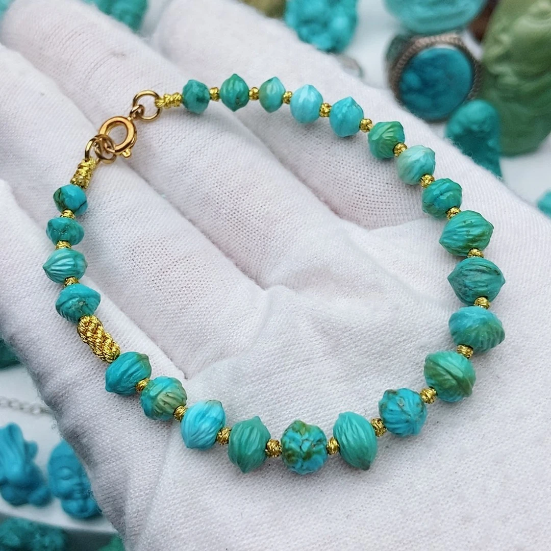 未镶嵌绿松石手链