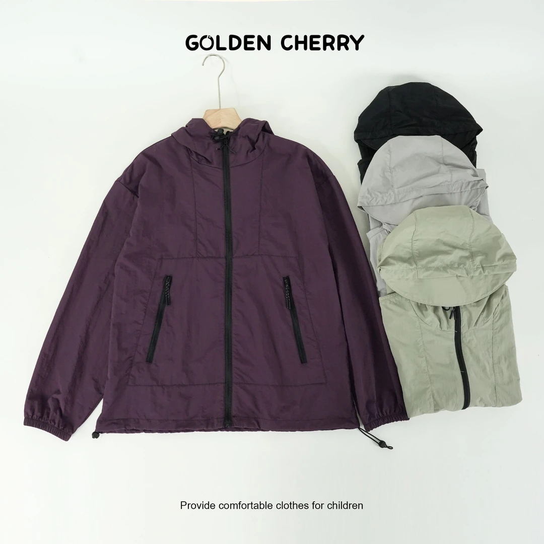【金樱桃Golden cherry】亲子纯色洋气百搭防晒外套90991