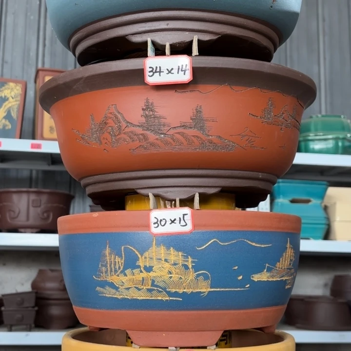 紫砂花盆             100-4