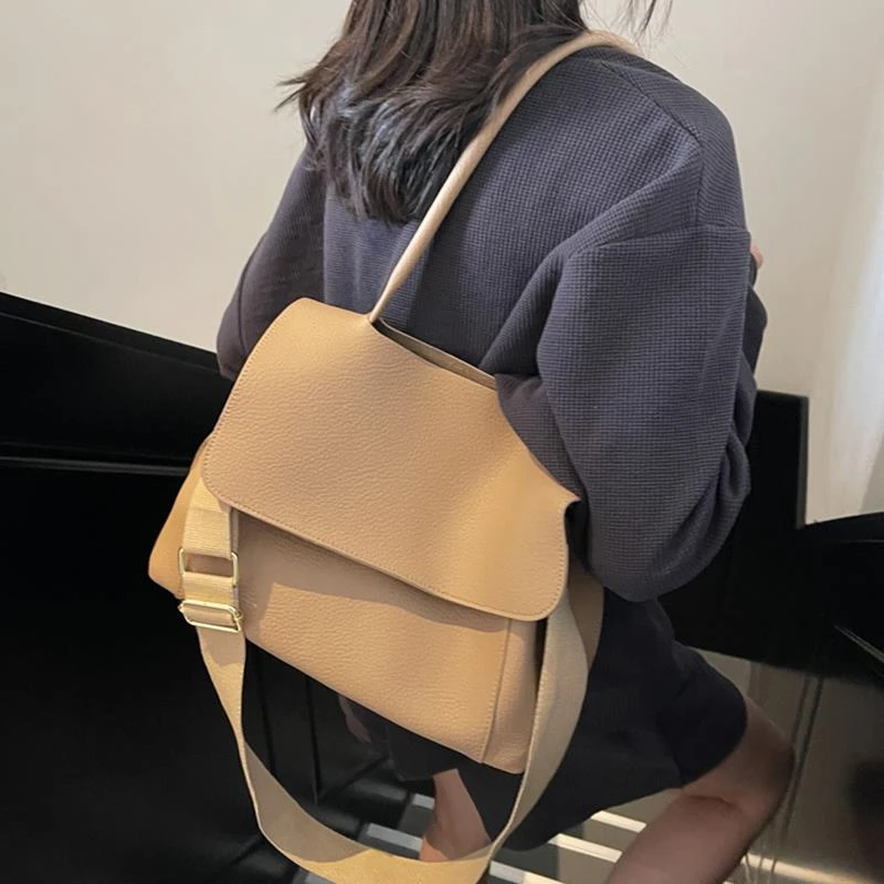 大容量包包女春夏百搭2025新款复古斜挎包休闲简约单肩通勤托特包