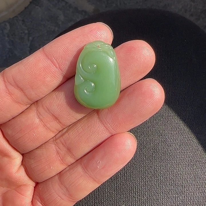 和田玉（碧玉）颈饰未镶嵌