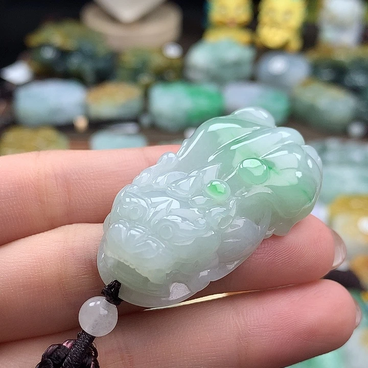 翡翠未镶嵌颈饰貔貅15