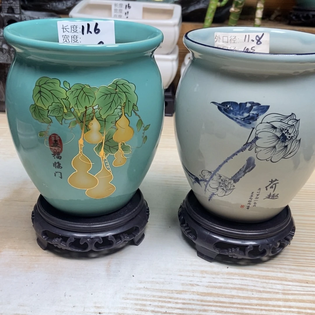 瓷片陶瓷花盆陶瓷艺术