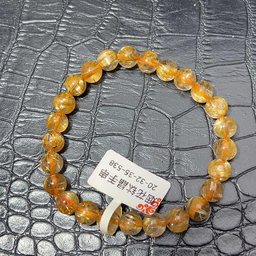 手链发晶未镶嵌天然金发晶