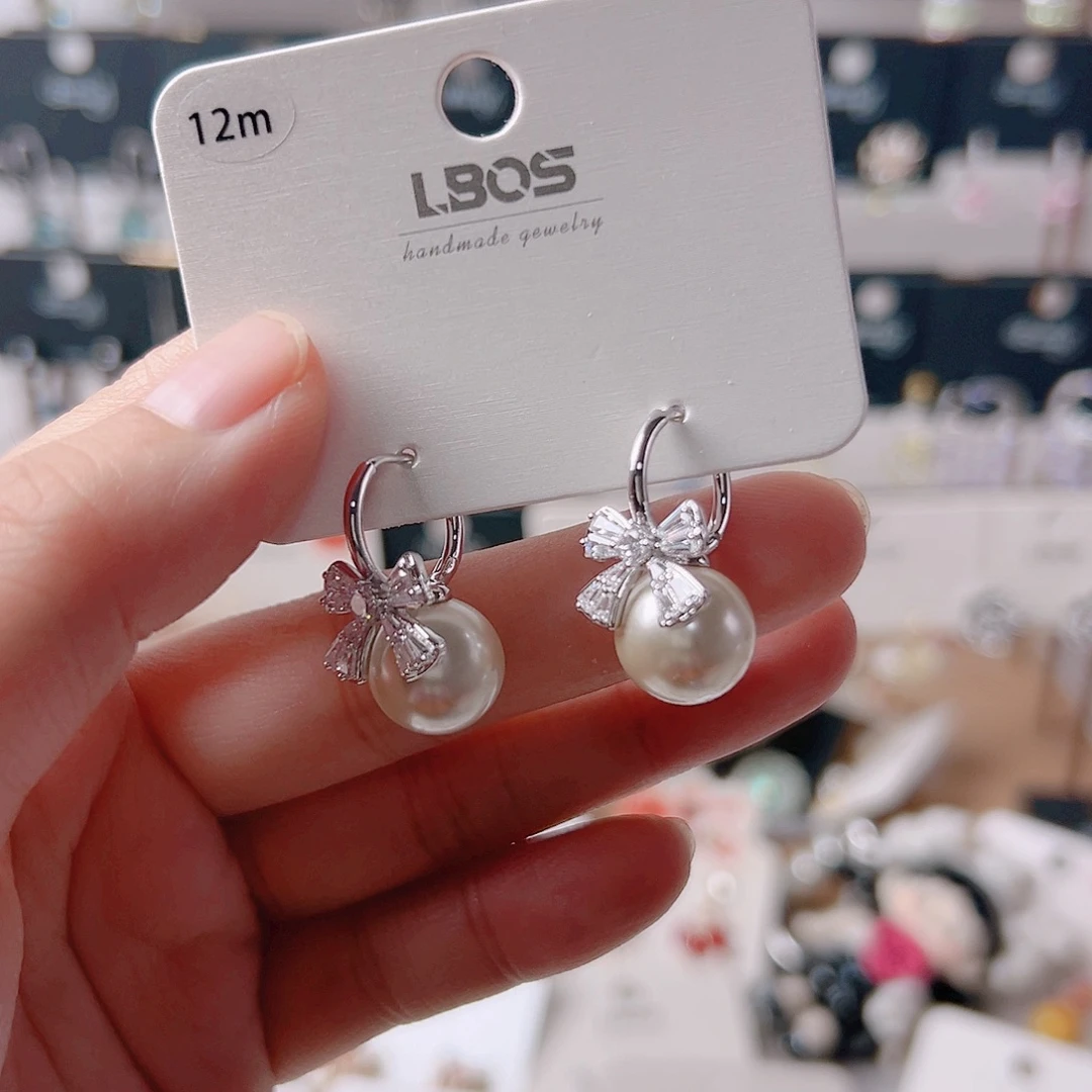 琉璃纯铜合金耳环的