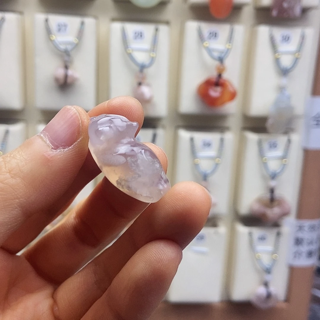 石英质玉吊坠(赠链)未镶嵌喵***工