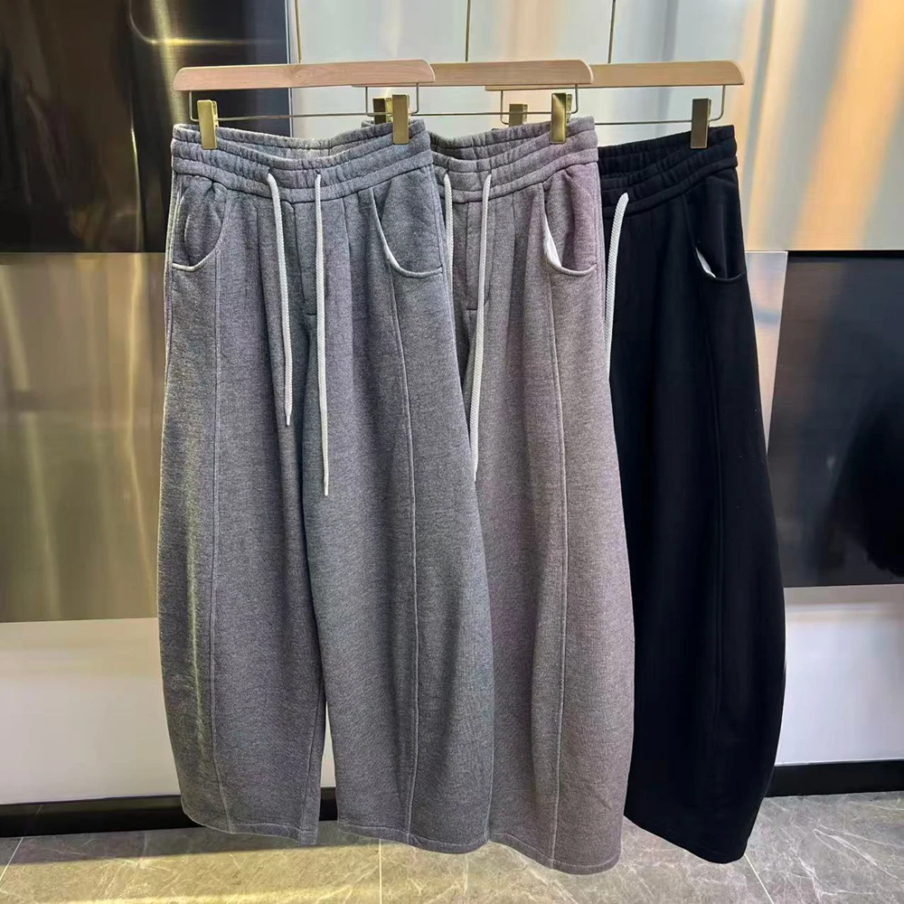 6849 【100棉】加厚秋冬宽松休闲卫裤   w259-9251610