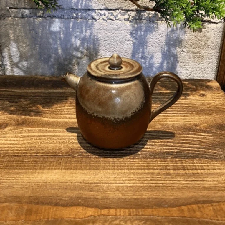 柴窑窑魁作品装窑500个烧出10来个得钟壶150cc