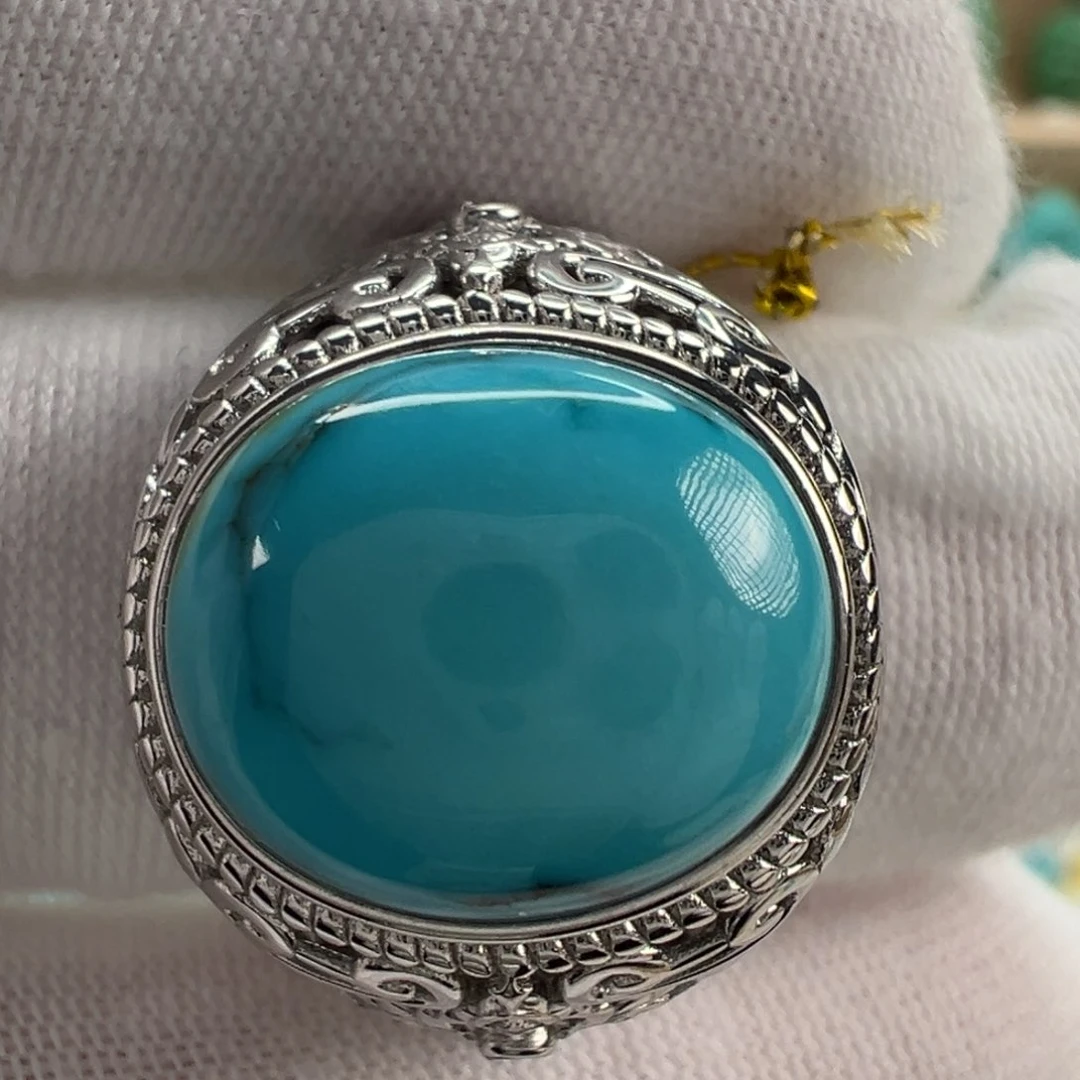 银S925镶嵌绿松石配饰