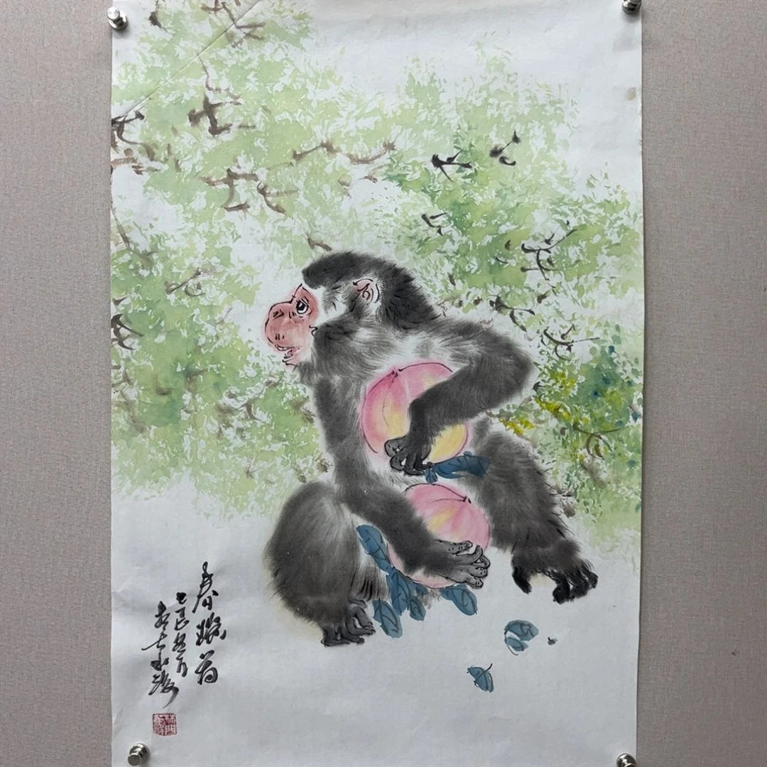 国画艺术家真人手绘