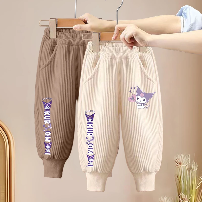 女童裤子春秋新款女孩洋气灯芯绒长裤中大童百搭休闲裤儿童秋装
