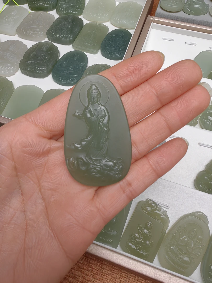 和田玉玉观音牌子