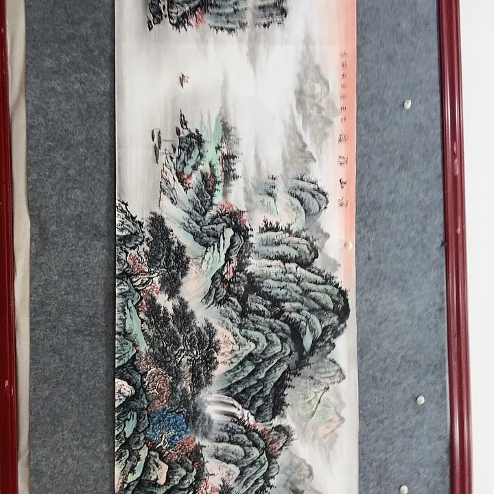 国画手绘国画溪山雅韵